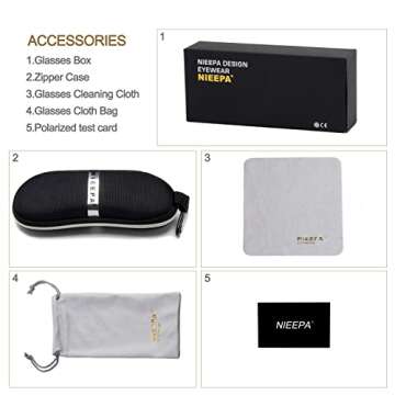 NIEEPA Rimless Sunglasses for Stylish Unisex UV Protection