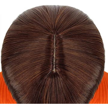 Bopocoko 12'' Short Brown Bob Wig for Party and Costume