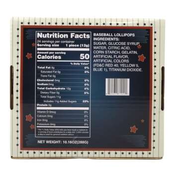 Baseball Lollipops, Individually Wrapped Sports Suckers, Cotton Candy Flavored, Team Party Favors, 2...