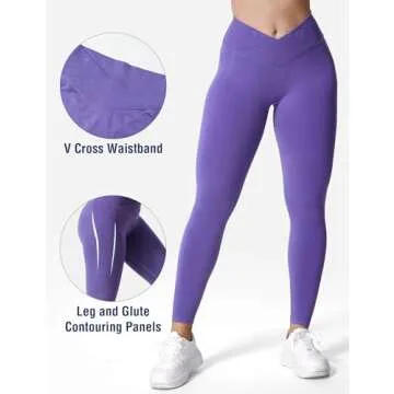 YEOREO V Waist Gym Leggings for Women - Butt Lifting Comfort