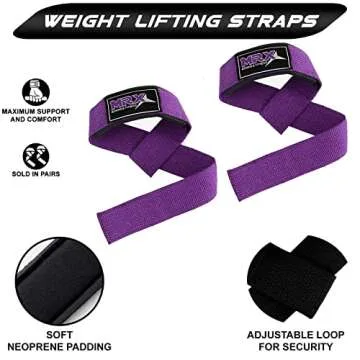 MRX Weight Lifting Bar Strap for Gym Workouts and Training