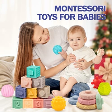 Jyusmile Baby Toy Set: Montessori Fun for Infants 6-12 Months