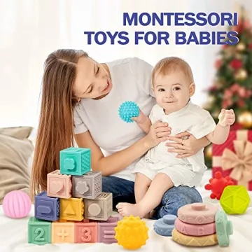 Jyusmile Baby Toy Set: Montessori Fun for Infants 6-12 Months