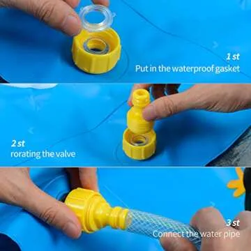 Splash Pad for Kids, Upgraded 68'' Summer Outdoor Water Toys Sprinkler for Kids Splash Pad Play Mat & Wading Pool for Fun Games Learning Party 1-12 Years Old Boys Girls