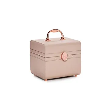 Caboodles Vegan Leather Train Case Makeup Organizer