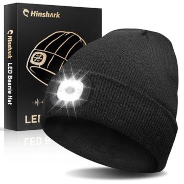 Valentines Day Gifts for Him, LED Beanie Hat with Light, Mens Valentines Gifts for Men Dad Husband G...