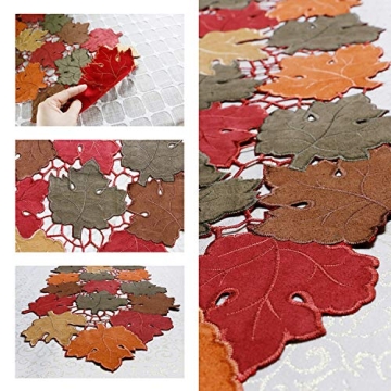 OWENIE Fall Table Runner for Thanksgiving Decor