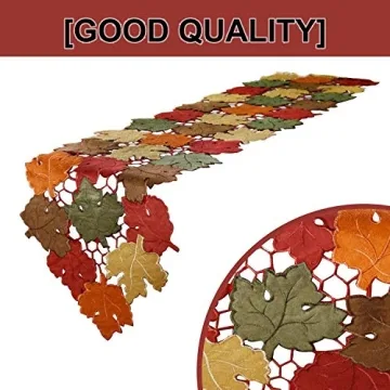 OWENIE Fall Table Runner for Thanksgiving Decor