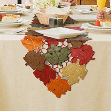 OWENIE Fall Table Runner for Thanksgiving Decor