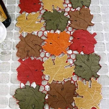 OWENIE Fall Table Runner for Thanksgiving Decor