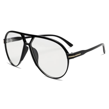 GUVIVI Retro Aviator Sunglasses - Stylish Oversized Frames