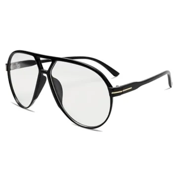 GUVIVI Retro Aviator Sunglasses - Stylish Oversized Frames