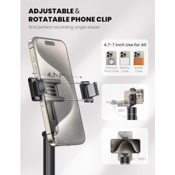 ANXRE Auto Face Tracking Tripod for Seamless Video Shooting