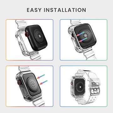 Stylish Clear Apple Watch Band for All Sizes and Styles