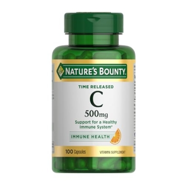 Nature's Bounty Vitamin C Capsules for Immune Support