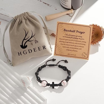 HGDEER Baseball Bracelets for Teen Boys - Stylish Gear