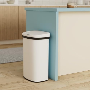 13 Gallon Touch Free Stainless Steel Garbage Can