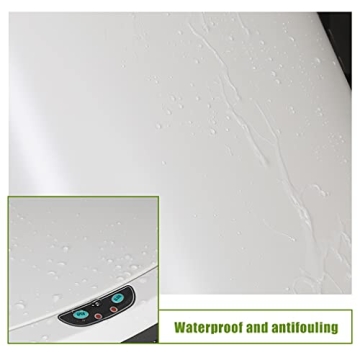 13 Gallon Touch Free Stainless Steel Garbage Can