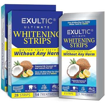 Ultimate Teeth Whitening Strips for Sensitive Teeth with Oils