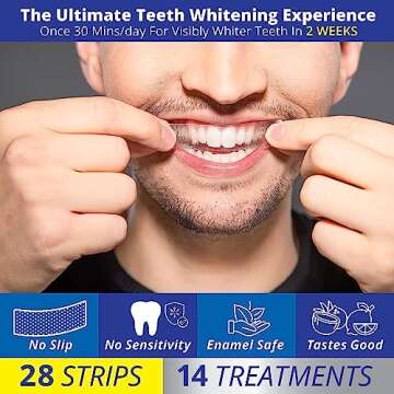 Ultimate Teeth Whitening Strips for Sensitive Teeth with Oils