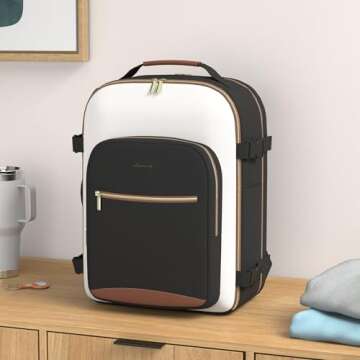 LOVEVOOK Large Travel Backpack for Women & Men, 40L Carry on Backpack for Airplanes, TSA Personal It...
