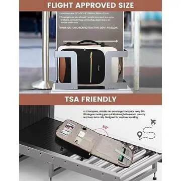 LOVEVOOK 40L Travel Backpack for Airplanes - Stylish Carry-On