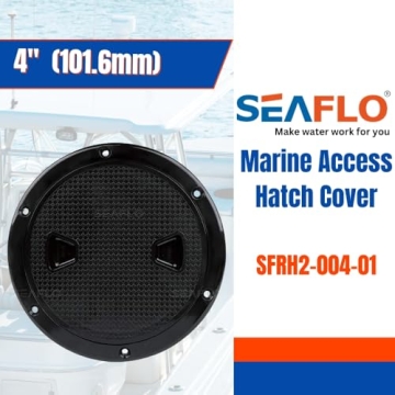 Durable SEAFLO 4" Inspection Hatch for Kayaking Safety