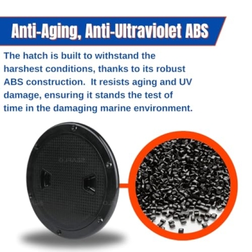 Durable SEAFLO 4" Inspection Hatch for Kayaking Safety