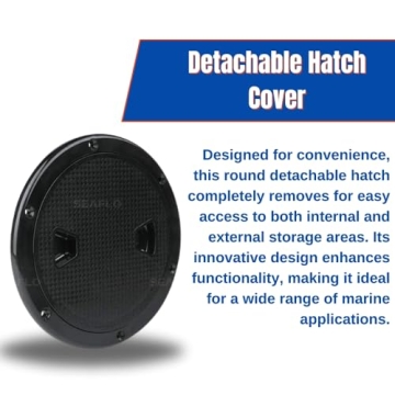 Durable SEAFLO 4" Inspection Hatch for Kayaking Safety