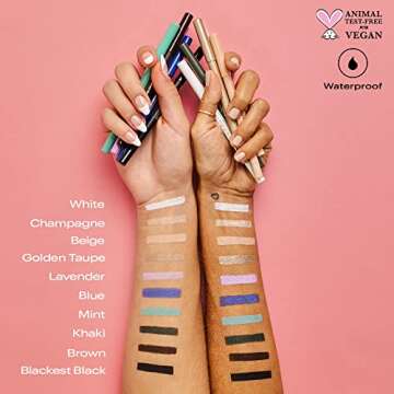 Annabelle Waterline Matte Kohl Eyeliner Pencil, Blackest Black, Intense Colours, Matte Finish, Easy-To-Apply, Long-Lasting 10H, Waterproof, Transfer-proof, Cruelty-Free, 1.2 g