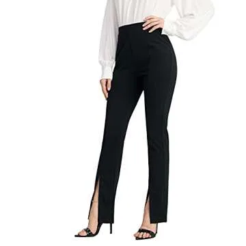 Elegant Flare Leg High Waist Pants for Women by WDIRARA