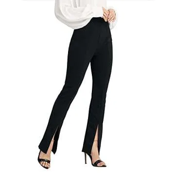 Elegant Flare Leg High Waist Pants for Women by WDIRARA