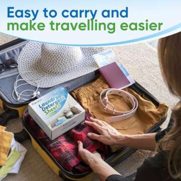 Diesetsr Laundry Detergent Sheets 150 Counts Travel Laundry Sheet CO-friendly, 300 Small Loads Plastic-Free Clothes Washing Soap-Fresh Linen