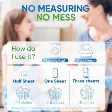 Diesetsr Laundry Detergent Sheets 150 Counts Travel Laundry Sheet CO-friendly, 300 Small Loads Plastic-Free Clothes Washing Soap-Fresh Linen