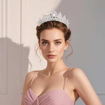 Kamirola Queen Crown and Tiara - Elegant Bridal Accessories