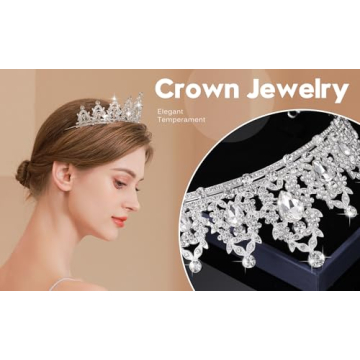 Kamirola Queen Crown and Tiara - Elegant Bridal Accessories