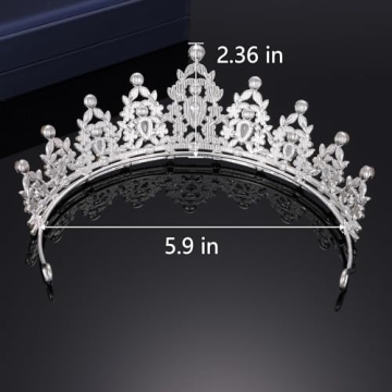 Kamirola Queen Crown and Tiara - Elegant Bridal Accessories