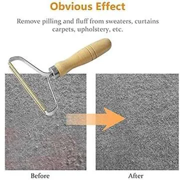 Portable Lint Remover, Lint Rollers, Clothes Fuzz Remover, Pet Hair Remover Hairball Quick Epilator Shaver for Removing Dust and Pet Hair from Clothing and Furniture (2 Pack)