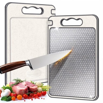 Stainless Steel Double Sided Cutting Board for Easy Cooking