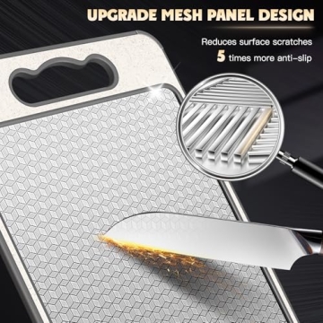 Stainless Steel Double Sided Cutting Board for Easy Cooking