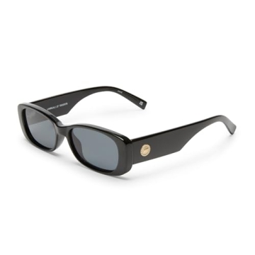 Le Specs Unreal! Sunglasses - Black, Rectangle, Unisex, Classic 'Everyday' Style