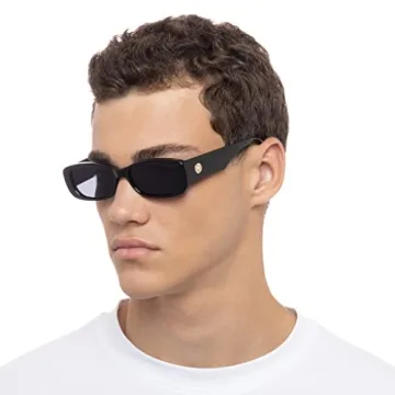 Stylish and Durable Le Specs Unreal Sunglasses in Black