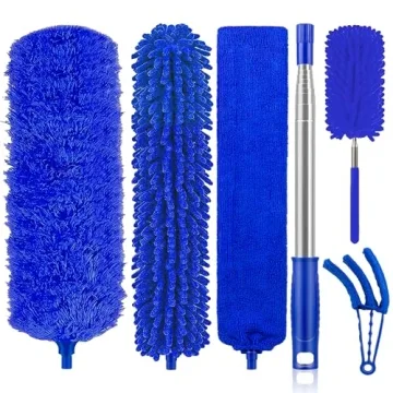 Newliton Microfiber Duster with Extension Pole for High Ceilings