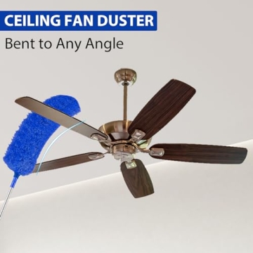 Newliton Microfiber Duster with Extension Pole for High Ceilings