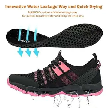MAINCH Women's Quick Dry Hiking Water Shoes - Comfort and Performance