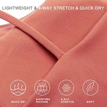 Willit Women's Padded Sports Bra Yoga Fitness Workout Running Shirts Athletic Bra Top Light Mahogany S