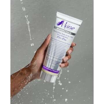 The Mane Choice Heavenly Halo Herbal Hair Tonic & Soy Milk Deep Hydration Pre Poo, Pre Shampoo for Coily, Wavy and Curly Hair, 8 Ounce