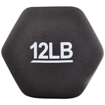Amazon Basics Neoprene Hexagon Dumbbells 12 lb Set