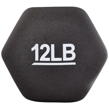 Amazon Basics Neoprene Hexagon Dumbbells 12 lb Set