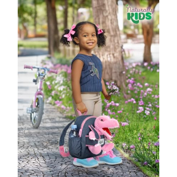 Naturally KIDS Toddler Dinosaur Backpack for Kids